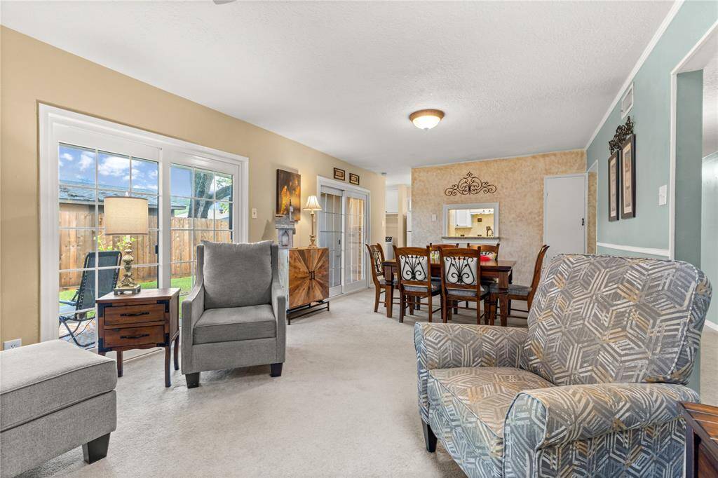 Living room and dining area!
