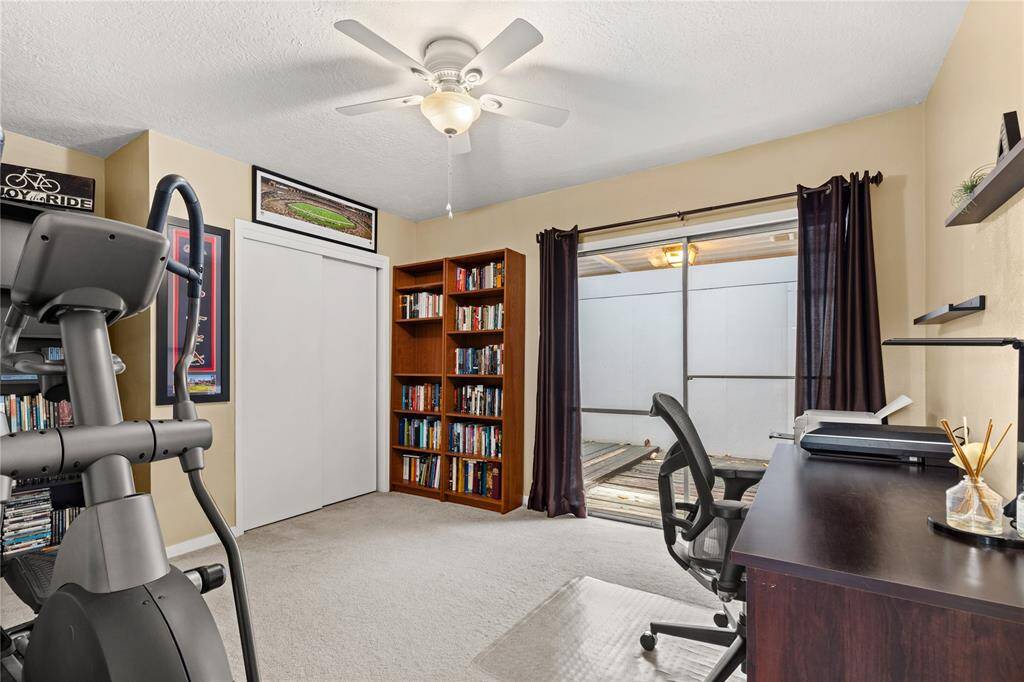 Secondary bedroom currently being used as an office.