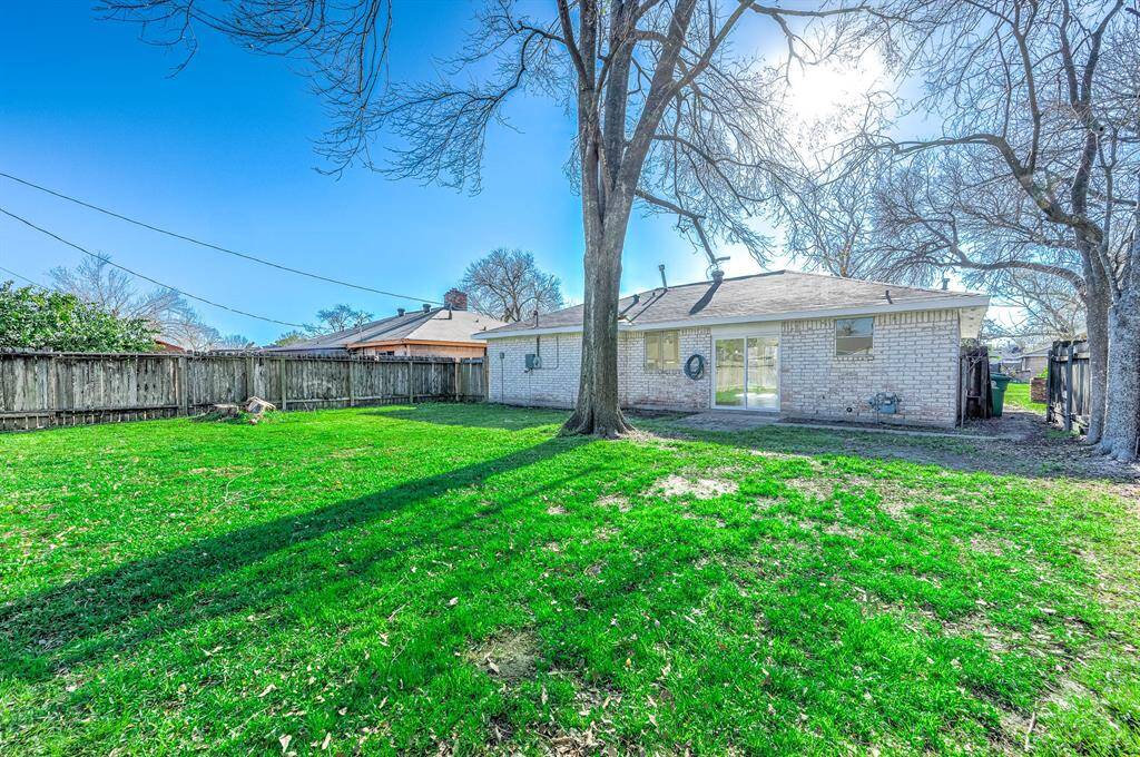 Expansive backyard