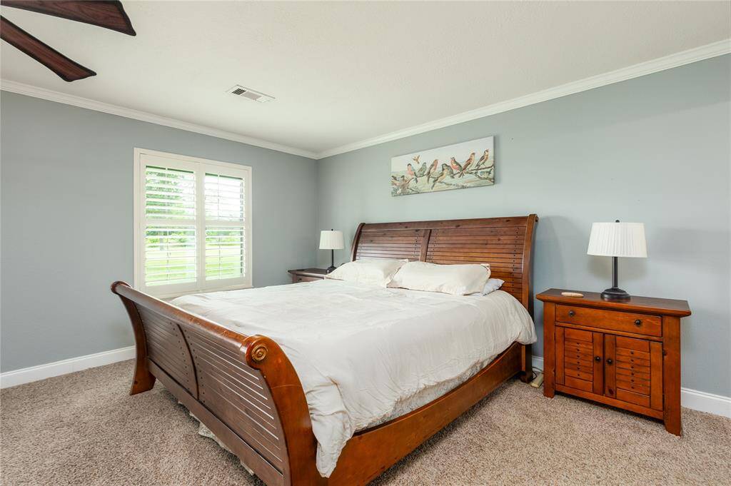Main Bedroom has recent paint and Recent carpet.