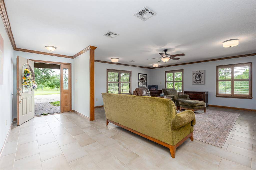 Front entrance enters into the Family Room or Computer area..