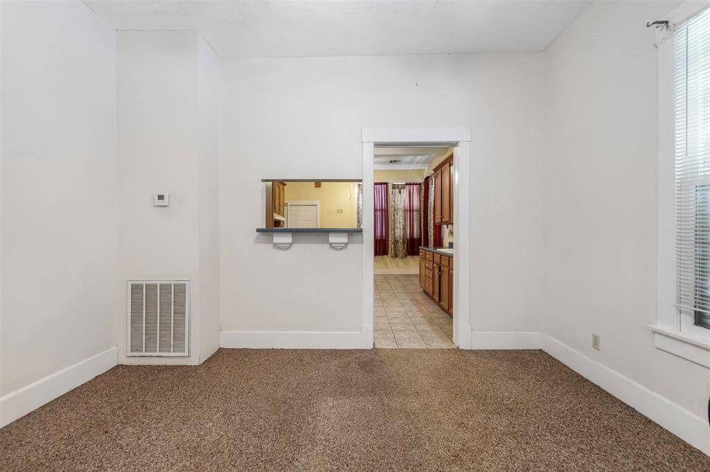 Dinning room with view of kitchen.