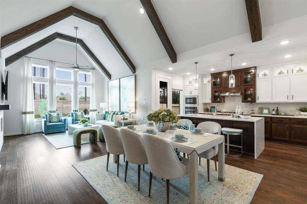 Living Area, Dining Area & Kitchen - Representative Photo