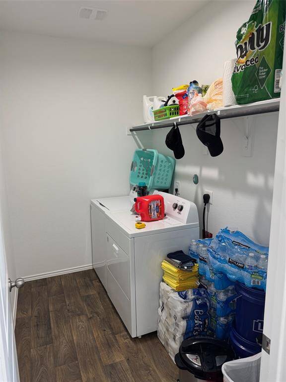 Refrigerator, washer and dryer are included with the house for the future homeowners.