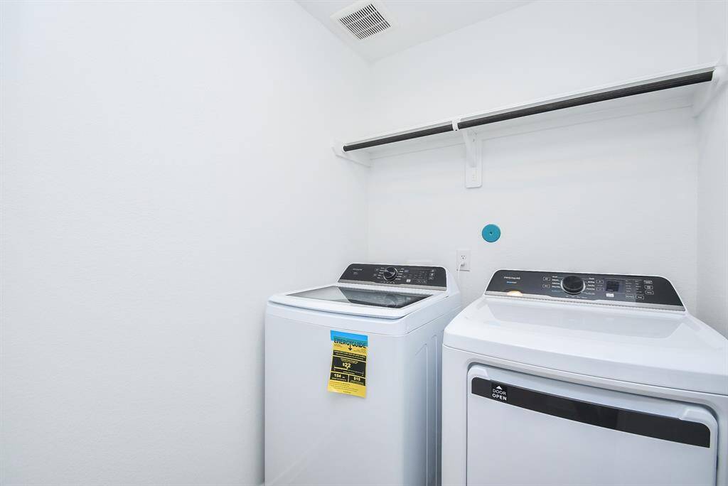 Brand NEW washer & dryerincluded for your convenience!