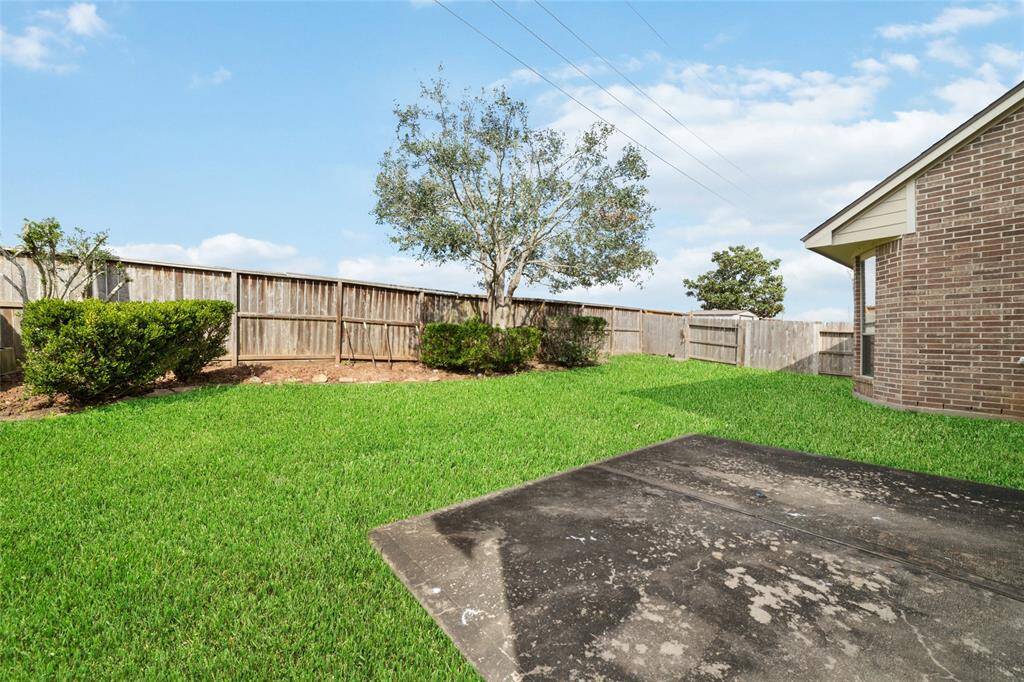 Spacious backyard open to the open space of river and creek.