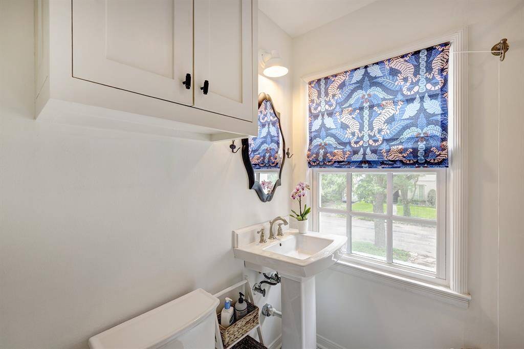 The utility room [8' x 6'] is located on the second floor (NE corner) adjacent to the primary bathroom