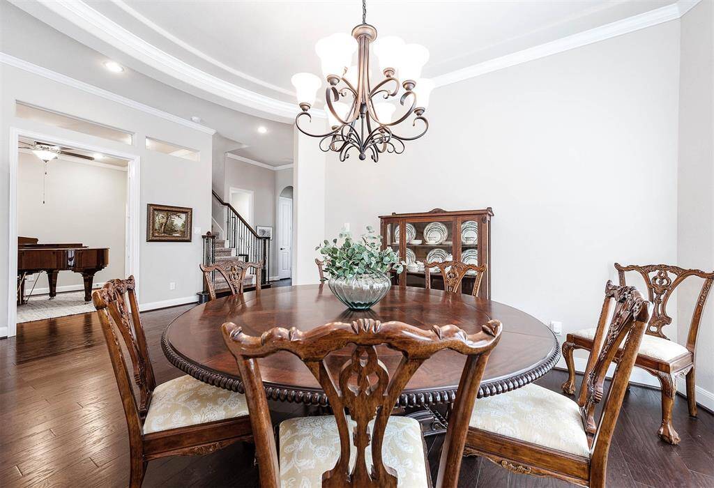View from the formal dining into the home office/study across the hall.