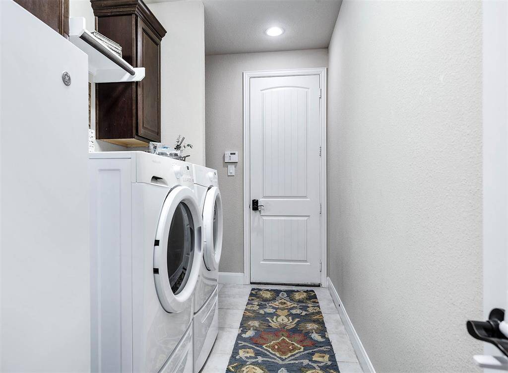 Utility room in house.