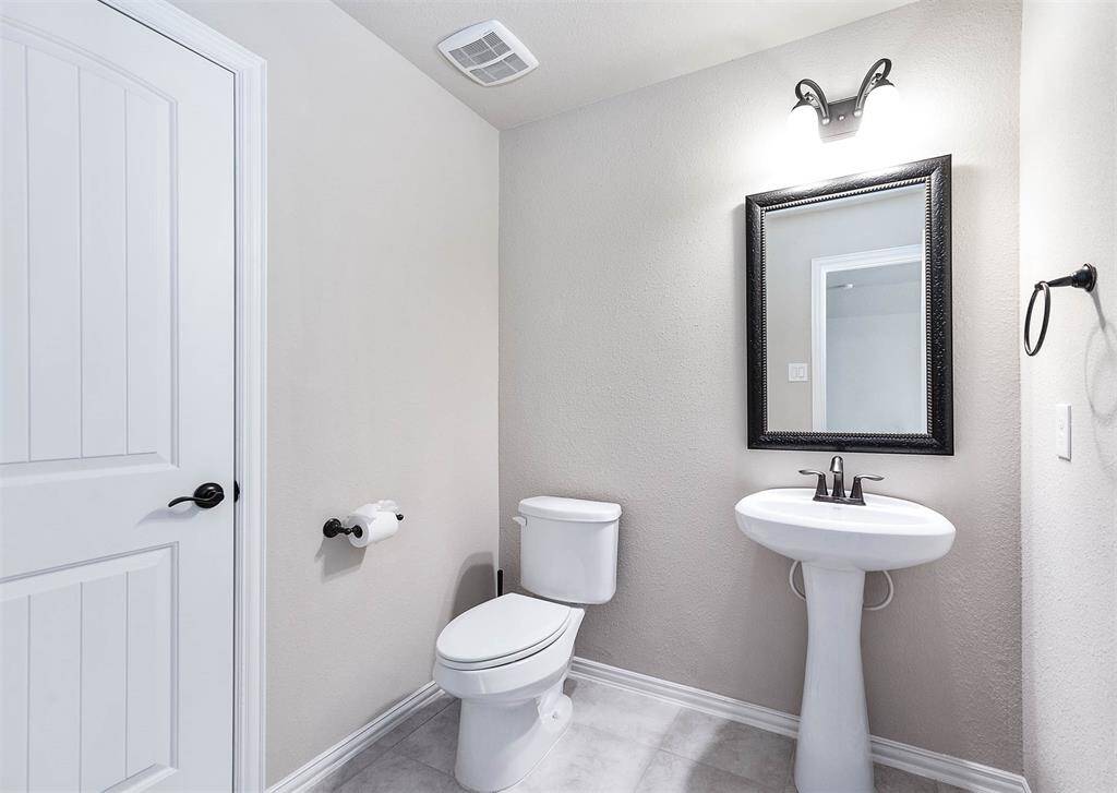Half bath on the second floor.