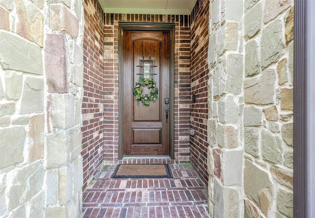Front entry.