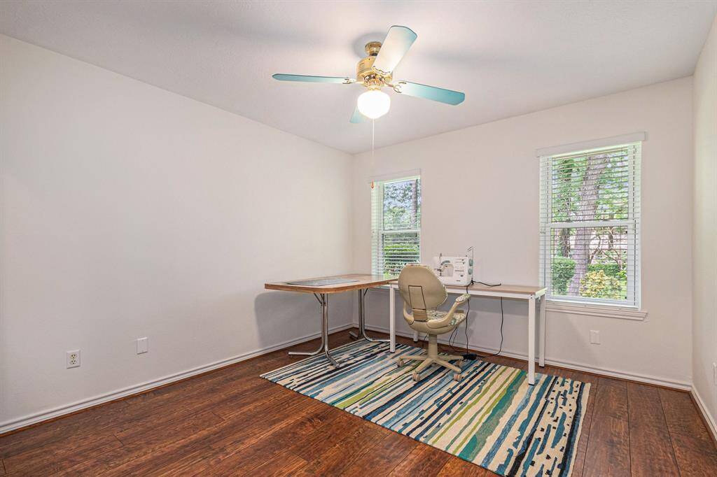 Additional secondary bedroom with great closet space and overlooks the backyard.