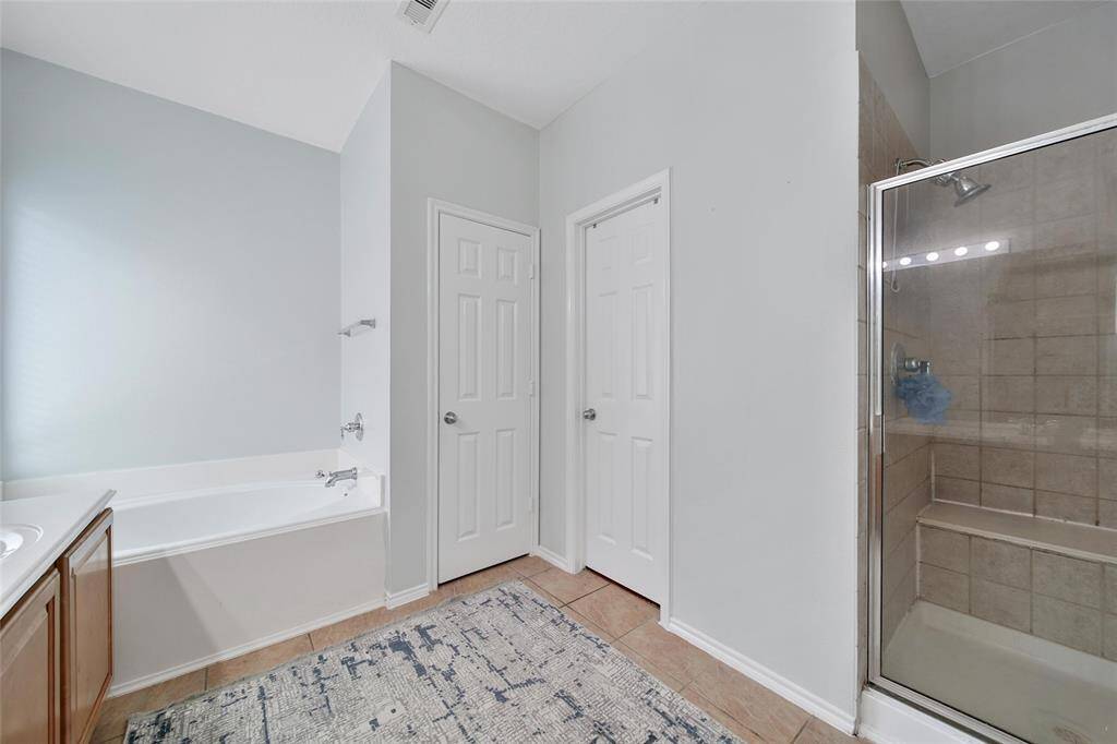 Separate tub and shower!