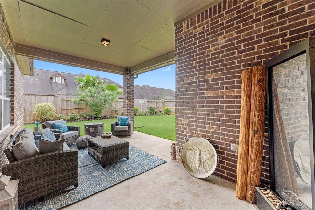 Covered back porch