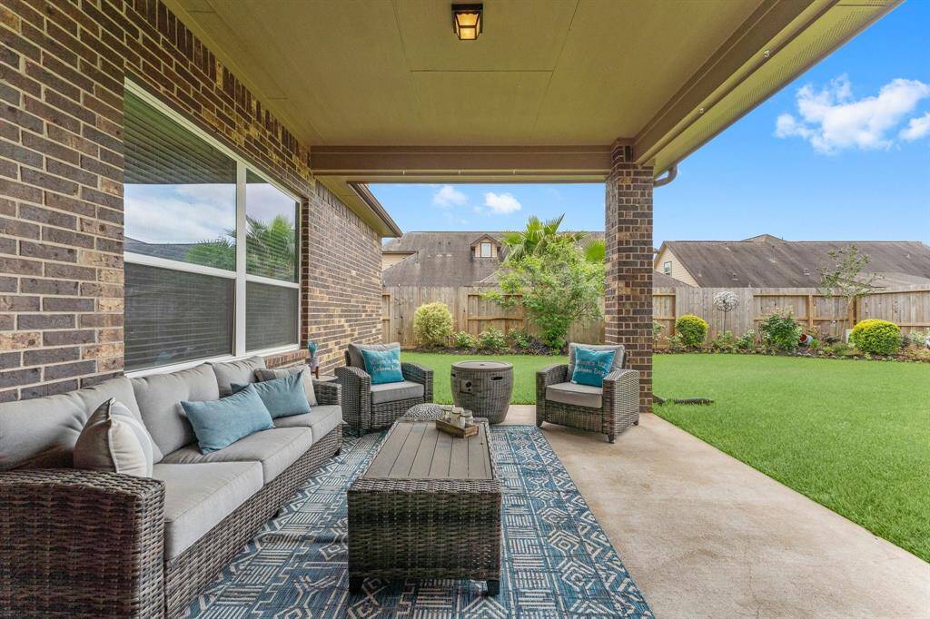 Covered back porch