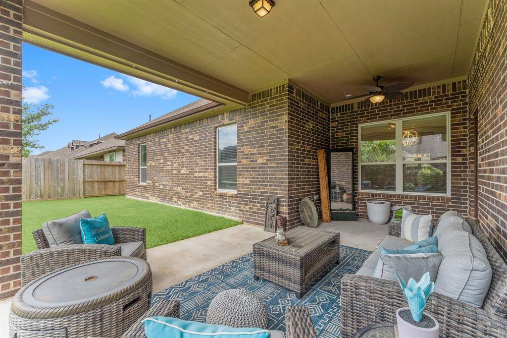 Covered back porch