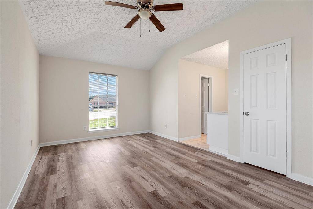 Master suit with its own bathroom.