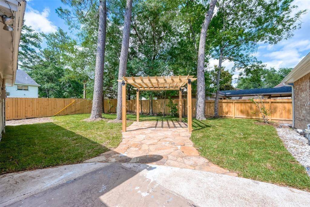 There is also a pergola.
