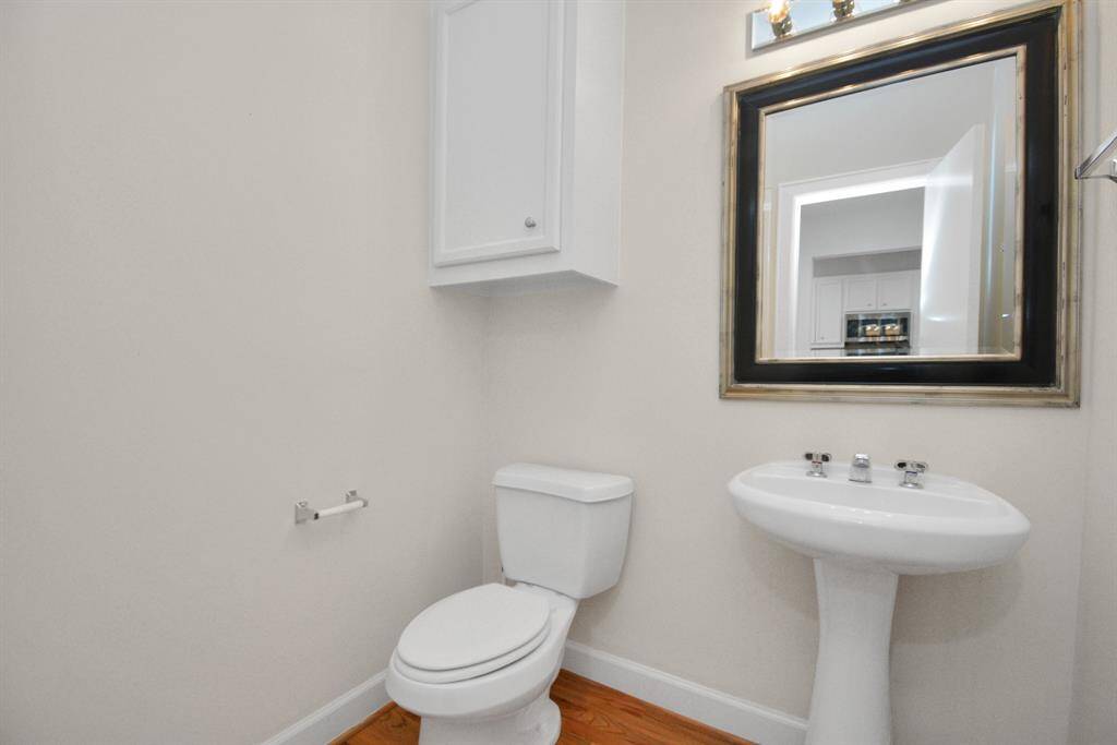 Half bath on the main living floor.
