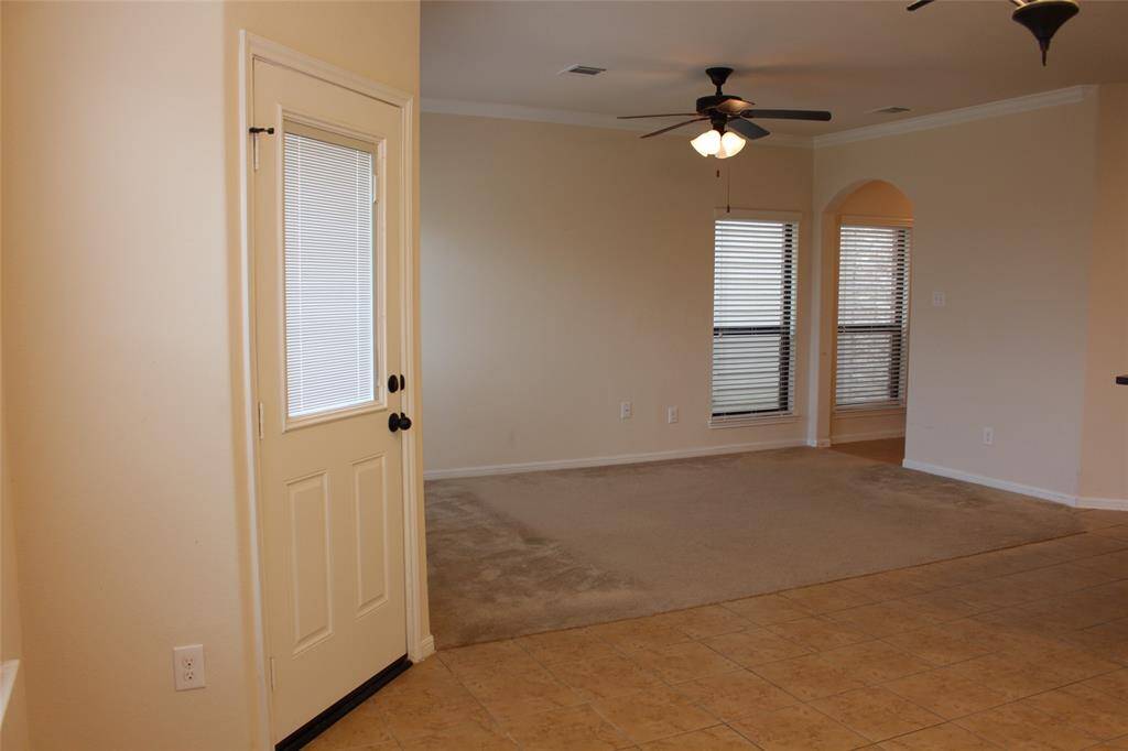 View of the family room from breakfast area.