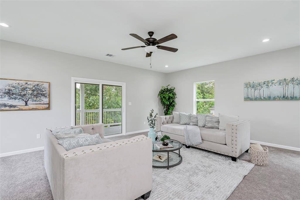 Imagine the many memories you'll make in this living space while you gather with friends and loved ones!