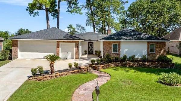 Welcome home to 79 Summers Wind nestled in the wonderful community of April Sound! This custom home sits on a quiet cul-de-sac and backs up to the 5th hole of the Championship Course!