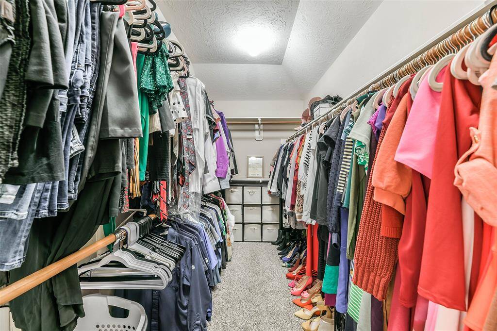 Primary large walk-in closet