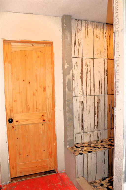 Natural wood closet door (in process)