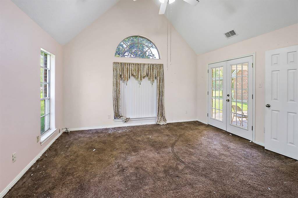 French doors in primary