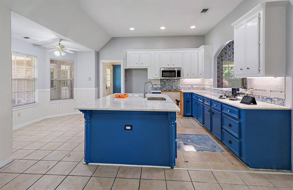 Nice kitchen with updated island
