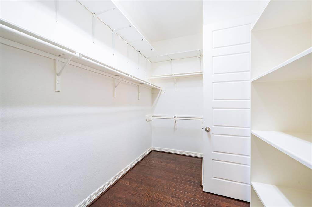 Primary room's closet.