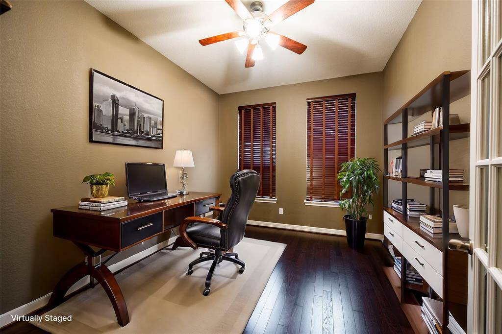 Another view of the study with the possibilities created by virtual staging.