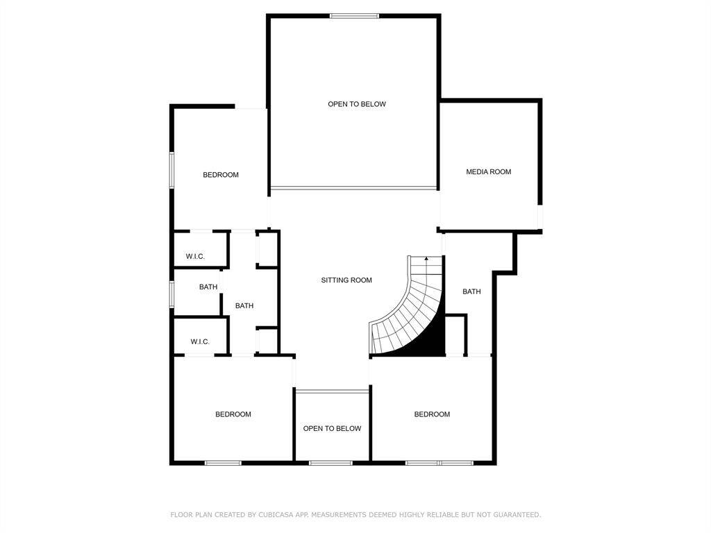 Upstairs floorplan