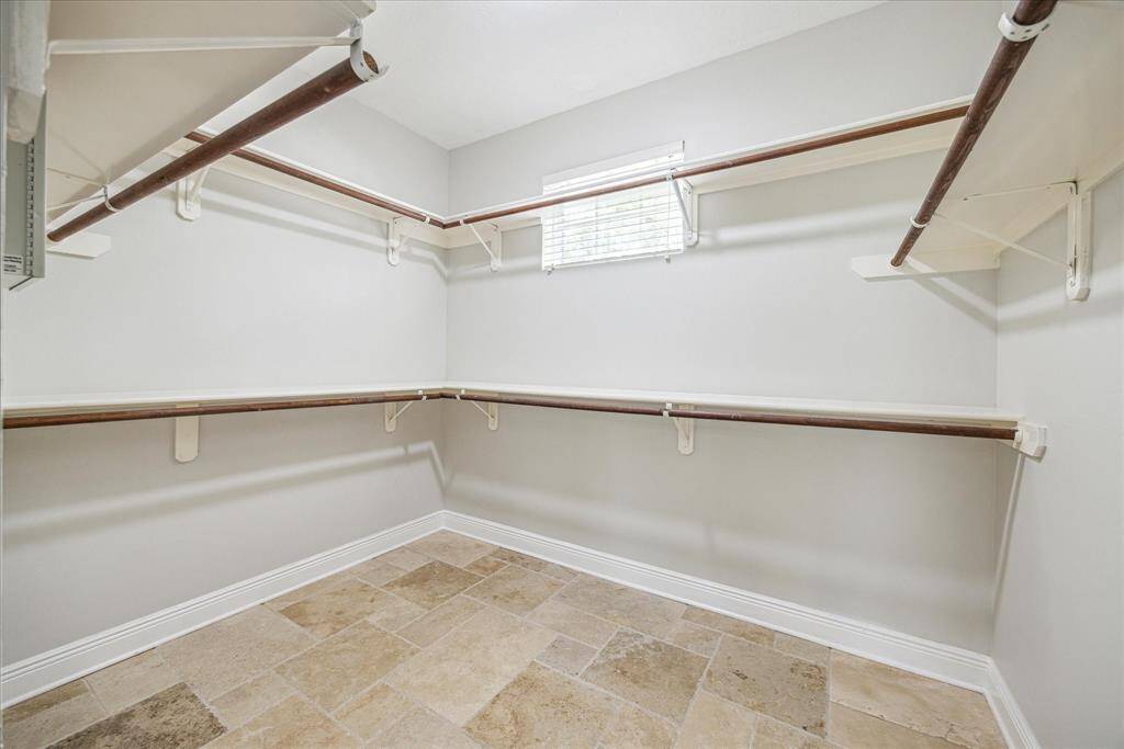 Large walk-in closet.