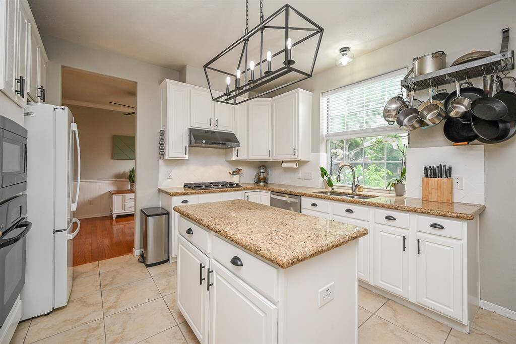 Lots of room for meal prep in this island kitchen