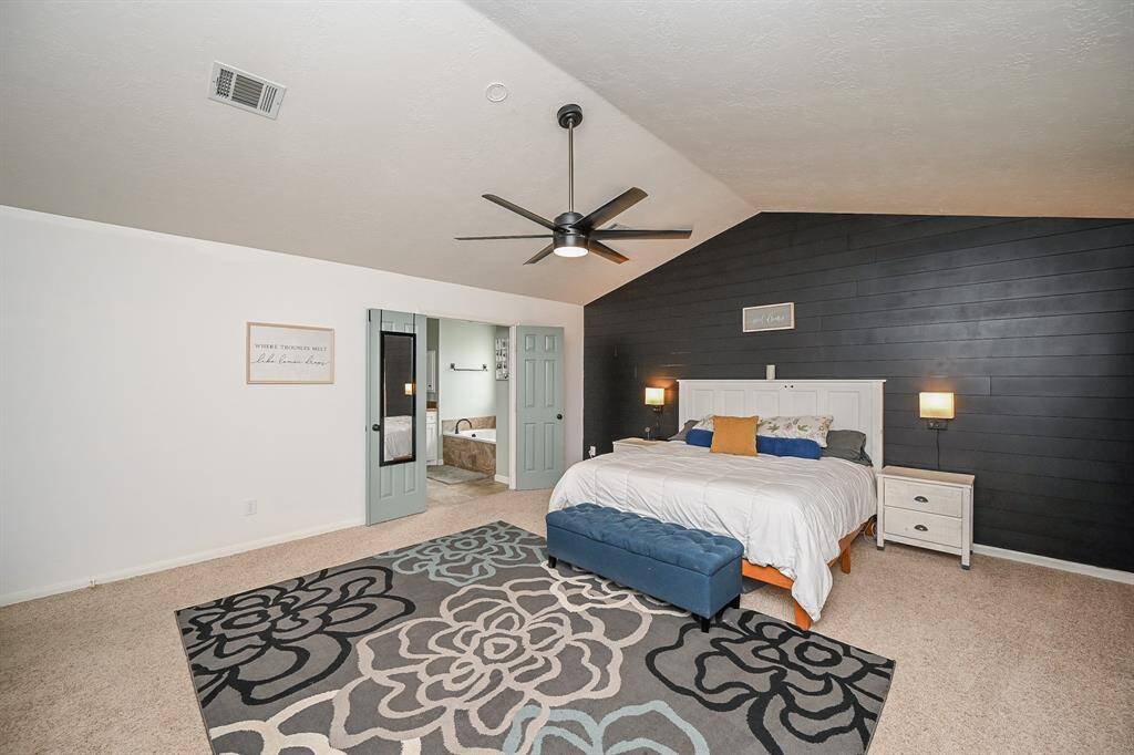 Custom ship lap accent wall
