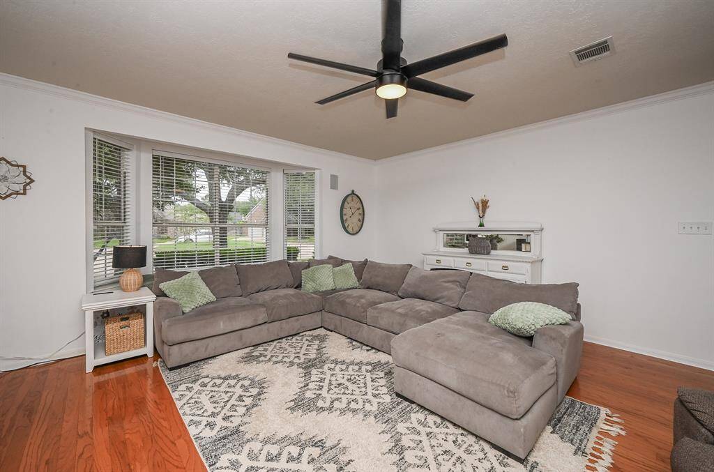 Large picture window with window seat