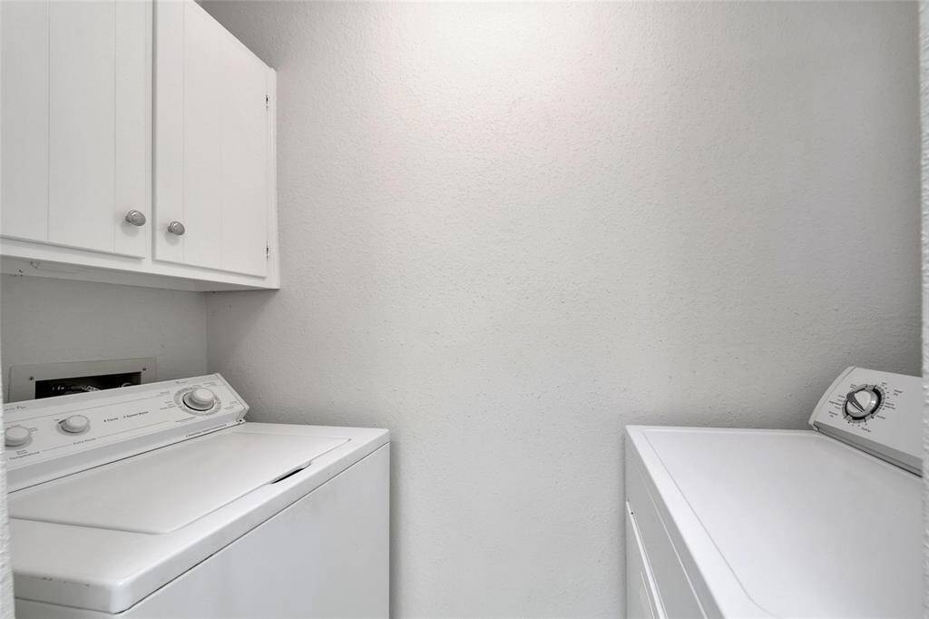 In unit laundry area