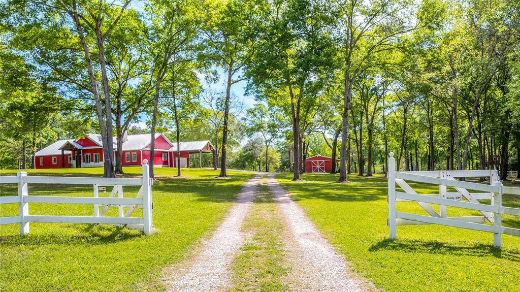 6.566 wooded acres with direct access to Lake Conroe.