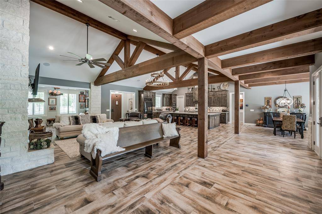 Custom tile flooring throughout the entire home for easy maintenance.