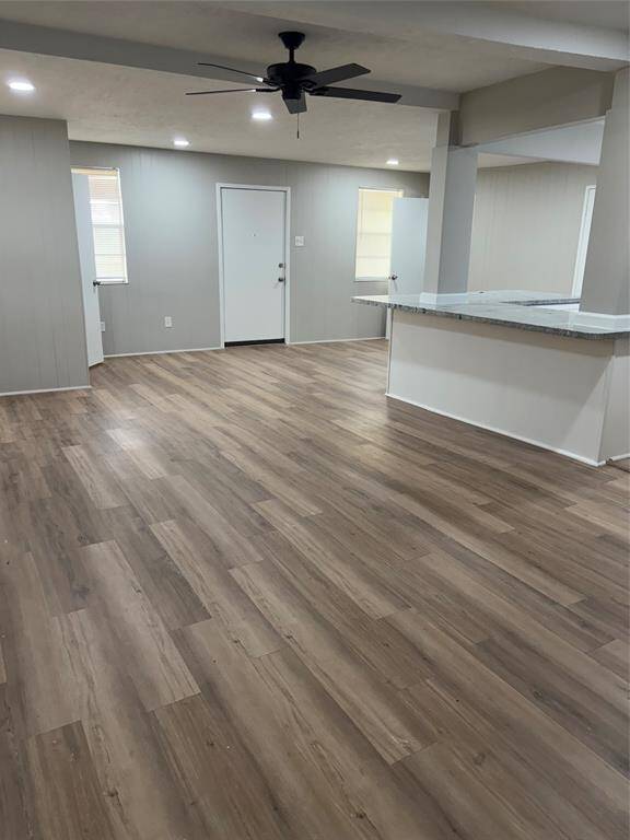 View of living area looking towards the backyard