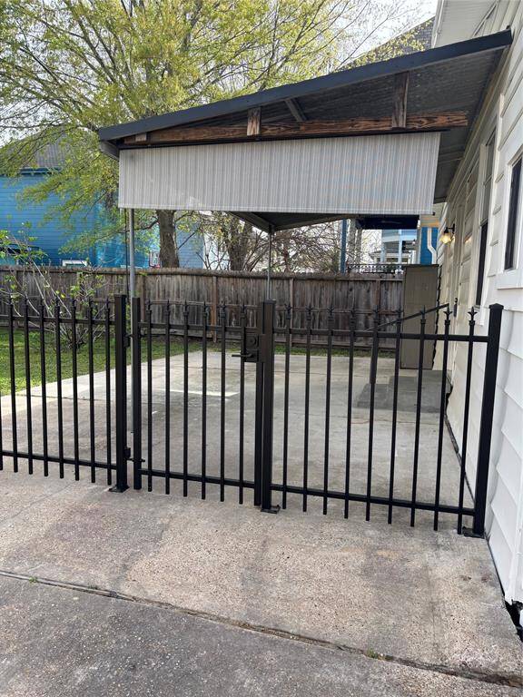 Wrought iron fencing for a private back yard