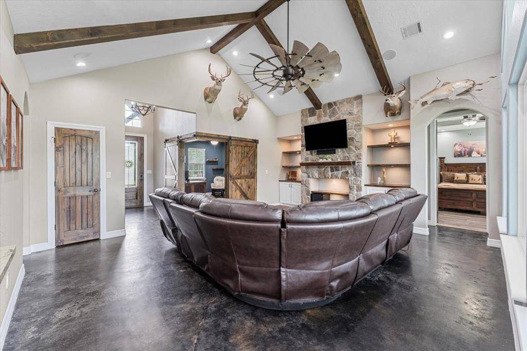 This living room is the heart of the home.