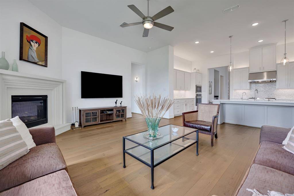 The kitchen is open to the family room for easy entertaining.