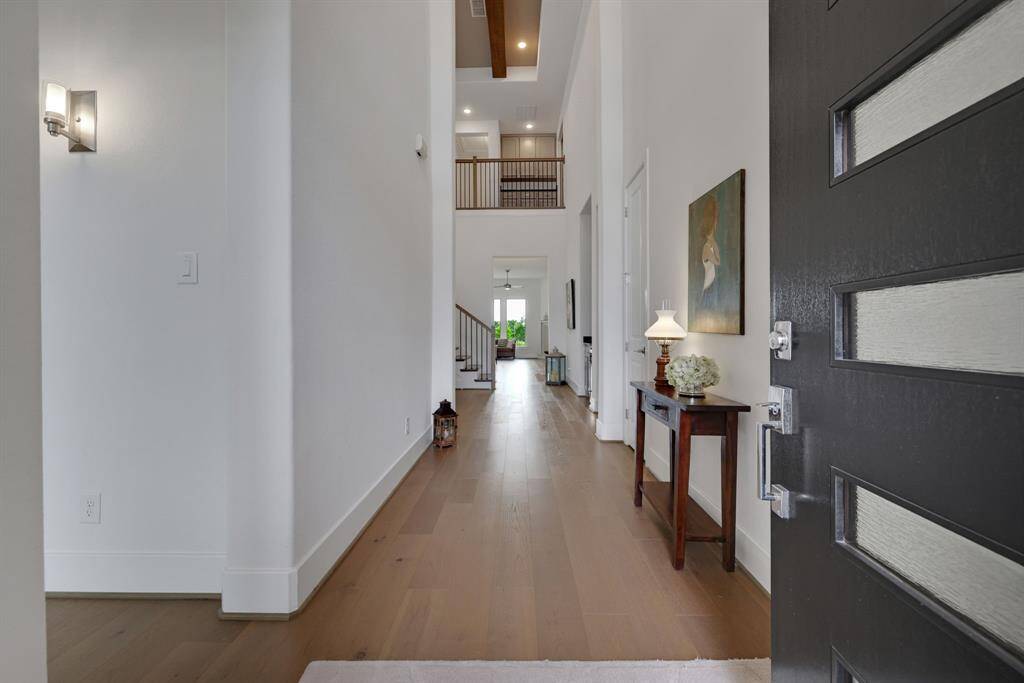 This home includes beautiful engineered wood floors throughout.