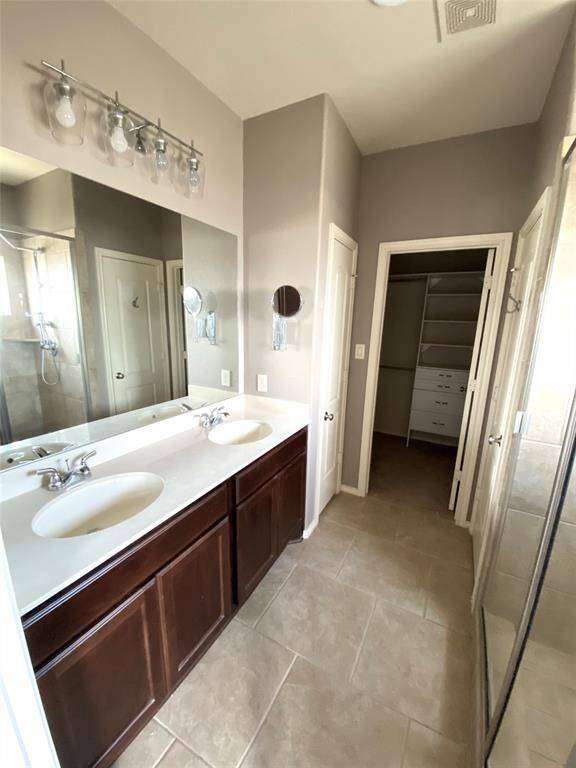Primary Bathroom with dual sinks