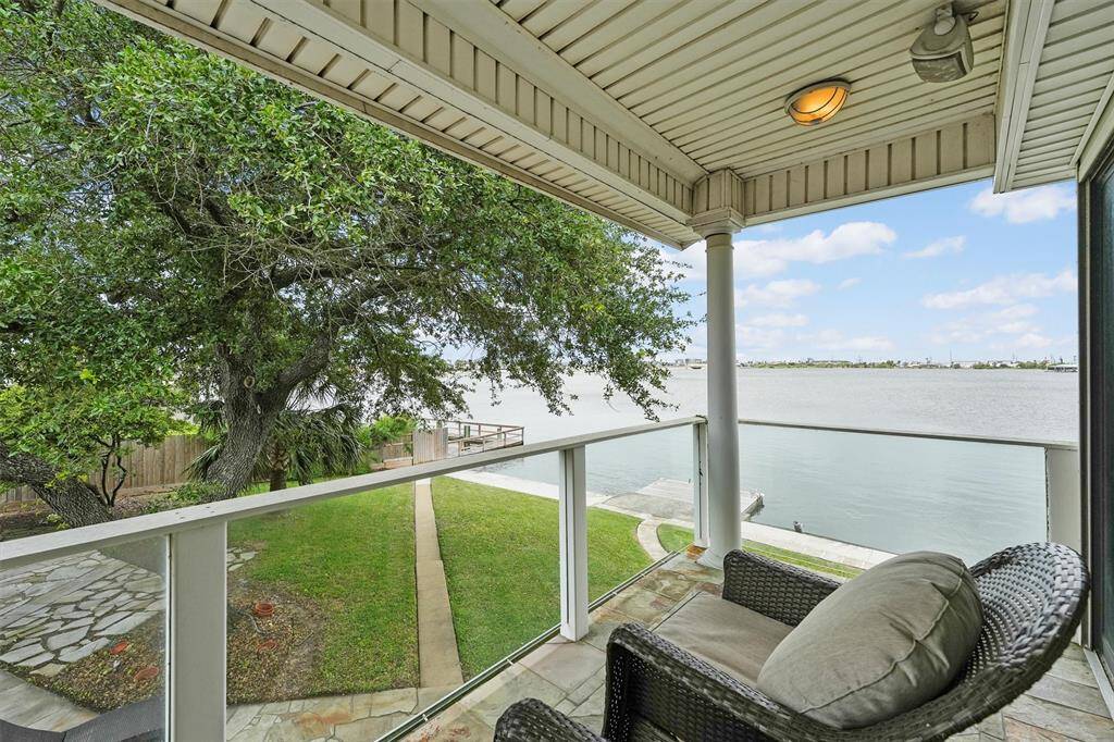 Enjoy breathtaking, unobstructed views of the serene water from this peaceful balcony located off the primary balcony.