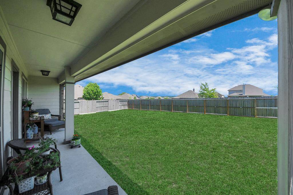 Large back yard!