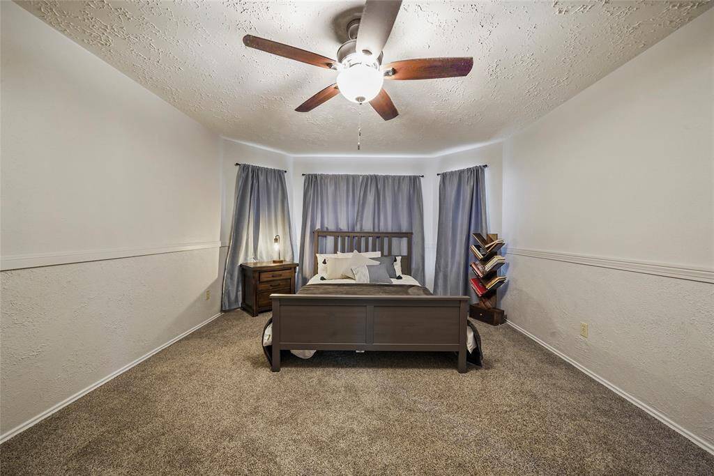 The primary bedroom is HUGE!