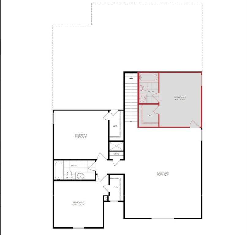 Second floor layout